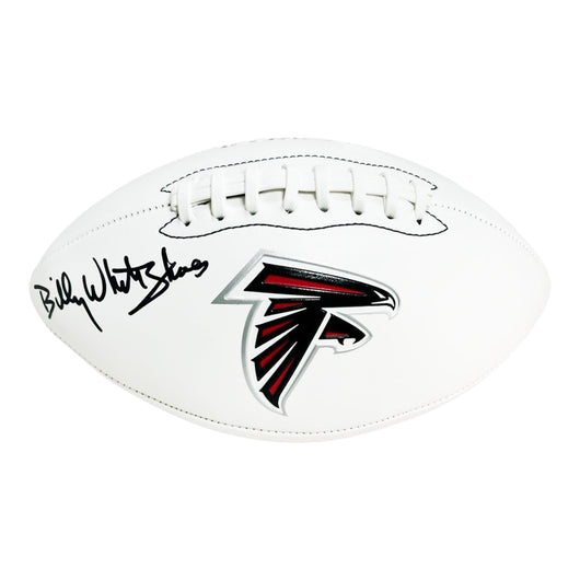Billy "White Shoes" Johnson Signed Atlanta Falcons Official NFL Team Logo Football (JSA)