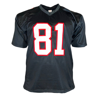 Billy "White Shoes" Johnson Signed Atlanta Black Football Jersey (JSA)