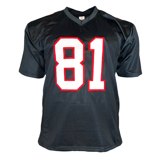 Billy "White Shoes" Johnson Signed Atlanta Black Football Jersey (JSA)