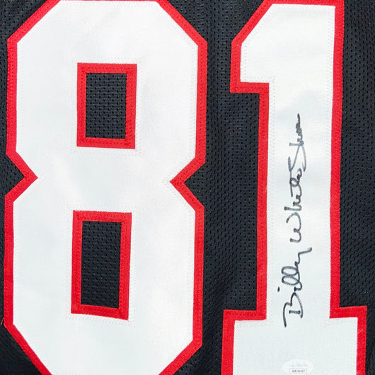 Billy "White Shoes" Johnson Signed Atlanta Black Football Jersey (JSA)