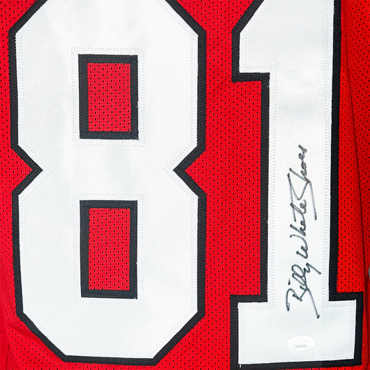 Billy "White Shoes" Johnson Signed Atlanta Red Football Jersey (JSA)