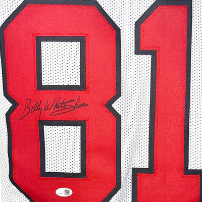 Billy "White Shoes" Johnson Signed Atlanta White Football Jersey (JSA)