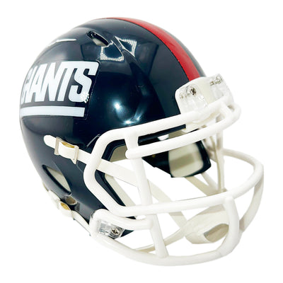 Pepper Johnson Signed New York Giants Throwback 80-99 Speed Mini Football Helmet (Beckett)