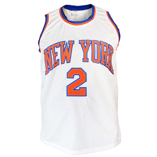 Larry Johnson Signed New York White Basketball Jersey (JSA)