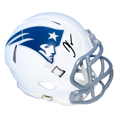 Chad Johnson Signed New England Patriots Rivalries Speed Mini Football Helmet (JSA)