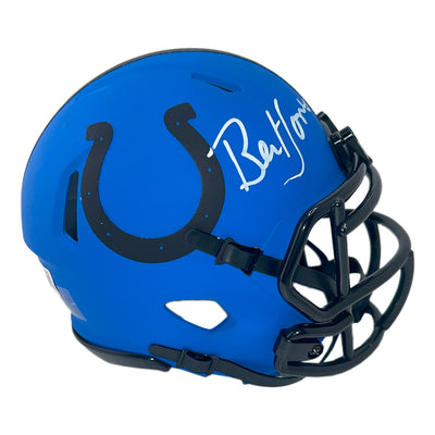 Bert Jones Signed Indianapolis Colts Rave Mini Football Helmet (Beckett)