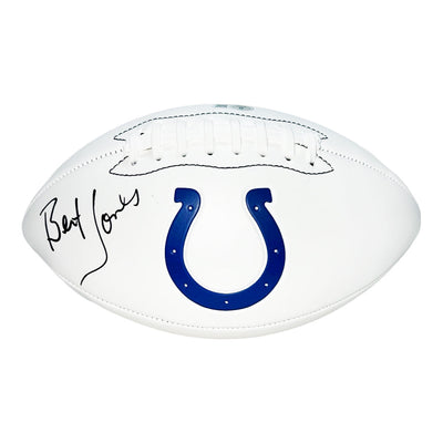 Bert Jones Signed Indianapolis Colts Official NFL Team Logo Football (Beckett)