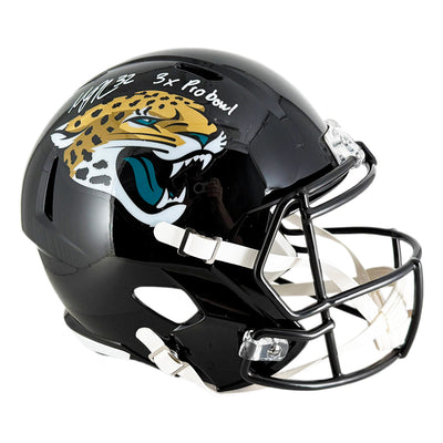 Maurice Jones-Drew Signed 3x Pro Bowl Inscription Jacksonville Jaguars Speed Full-Size Replica Football Helmet (JSA)
