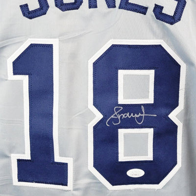 Andruw Jones Signed New York Grey Baseball Jersey (JSA)