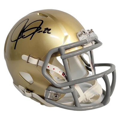 Julius Jones Signed Notre Dame Fighting Irish Speed Mini Replica Football Helmet (JSA)