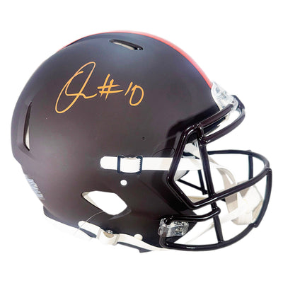 Quinshon Judkins Signed Cleveland Browns Alt 2025 Authentic Speed Full-Size Football Helmet (Beckett)