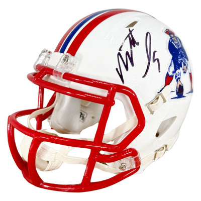 Matthew Judon Signed New England Patriots Throwback Speed Mini Football Helmet (JSA)
