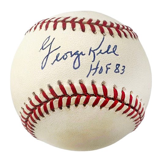 George Kell Signed HOF 83 Inscription Rawlings Official American League Baseball (JSA)