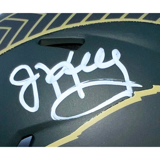 Jim Kelly Signed Buffalo Bills Salute 2025 Mini Football Helmet (Beckett)