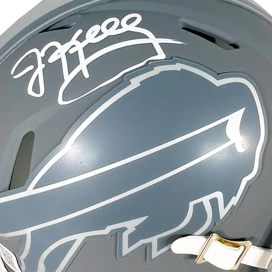 Jim Kelly Signed Buffalo Bills Slate Alternate Speed Mini Football Helmet (JSA)