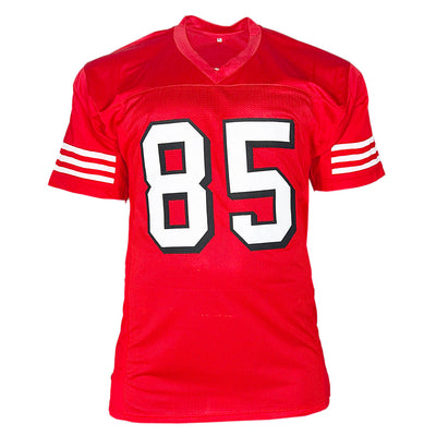 George Kittle Signed San Francisco Red Shadow Number Football Jersey (Beckett)