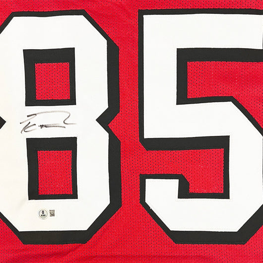 George Kittle Signed San Francisco Red Shadow Number Football Jersey (Beckett)