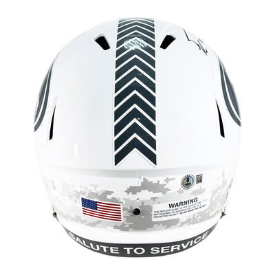 George Kittle Signed San Francisco 49ers Salute to Service 2024 Full-Size Replica Football Helmet (Beckett)