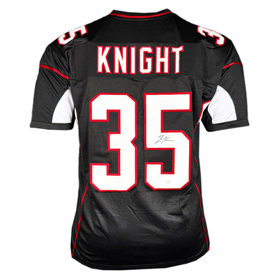 Zonovan Knight Signed Arizona Black Football Jersey (JSA)
