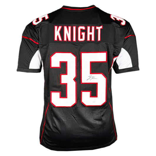 Zonovan Knight Signed Arizona Black Football Jersey (JSA)