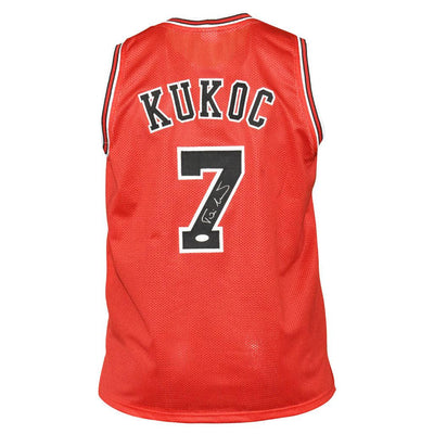 Toni Kukoc Signed Chicago Red Basketball Jersey (JSA)