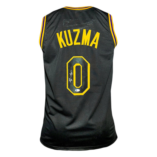 Kyle Kuzma Signed Los Angeles Black Basketball Jersey (Beckett)