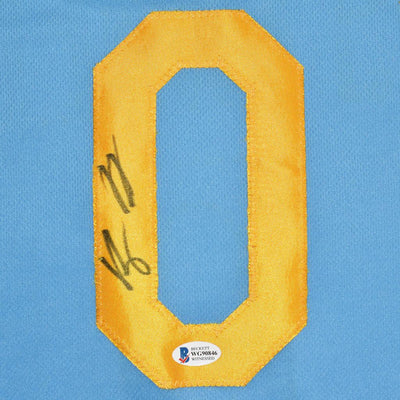 Kyle Kuzma Signed Los Angeles  light Blue Basketball Jersey (Beckett)