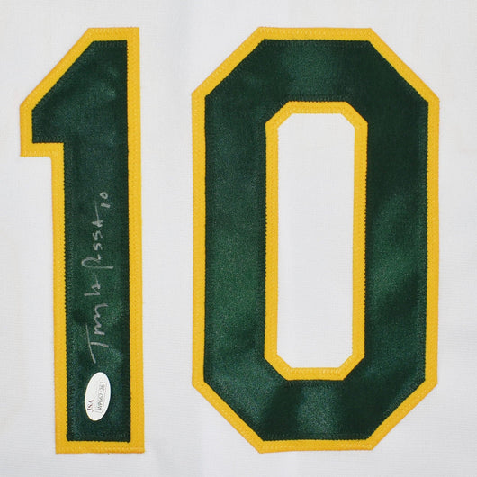 Tony LaRussa Signed Oakland White Jersey (JSA)