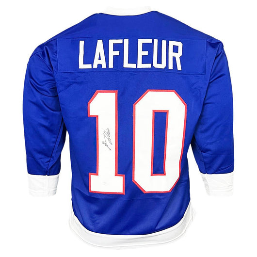 Guy Lafleur Signed Montreal Blue Hockey Jersey (JSA)