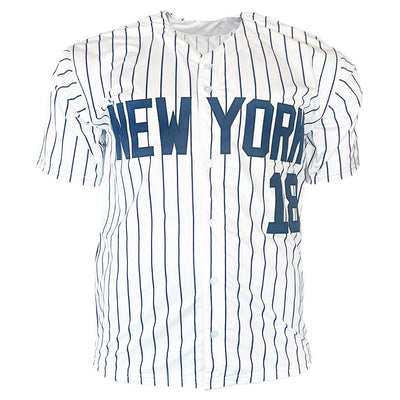 Don Larsen Signed New York Pinstripe Baseball Jersey (Beckett)