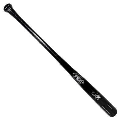 Derrek Lee Signed Louisville Slugger Official MLB Black Baseball Bat (Beckett)