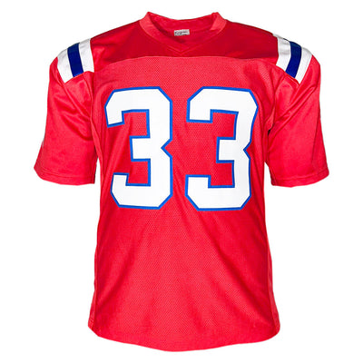 Dion Lewis Signed New England Red Football Jersey (JSA)