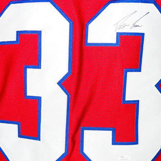 Dion Lewis Signed New England Red Football Jersey (JSA)