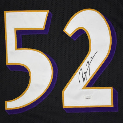 Ray Lewis Signed Baltimore Pro Black Football Jersey (Beckett)