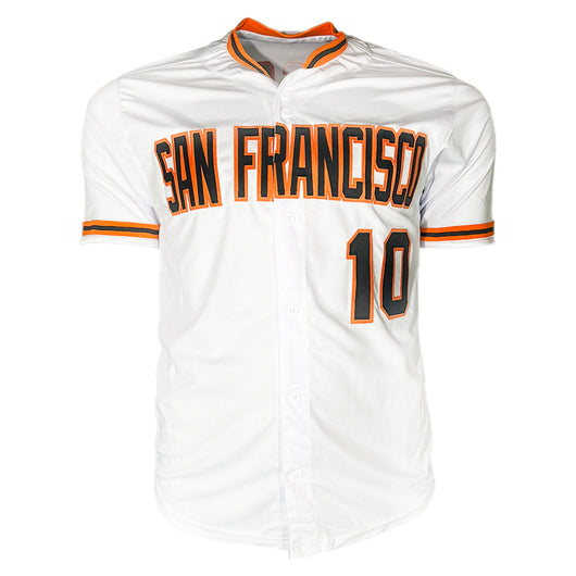 Evan Longoria Signed San Francisco White Signed on 1 Baseball Jersey (JSA)