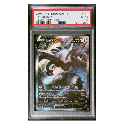 Lugia V Alternate Art Silver Tempest #186 PSA 9