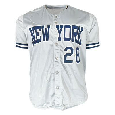 Sparky Lyle Signed 77-78 WS Champs Inscription New York Grey Baseball Jersey (JSA)