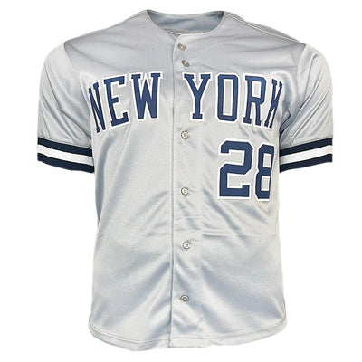 Sparky Lyle Signed New York Grey Baseball Jersey (JSA)
