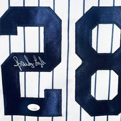 Sparky Lyle Signed New York Pinstripe Baseball Jersey (JSA)