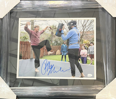 Ralph Macchio Signed Cobra Kai Kick Framed 11x14 Photo (JSA)