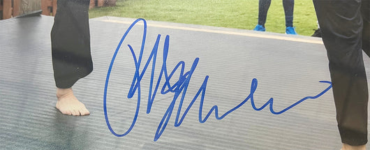Ralph Macchio Signed Cobra Kai Kick Framed 11x14 Photo (JSA)