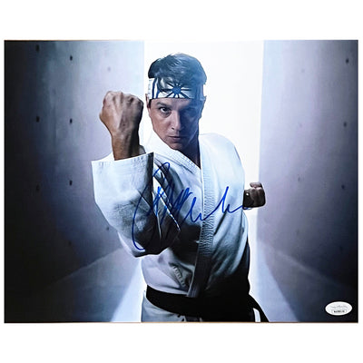 Ralph Macchio Signed Cobra Kai Fist 11x14 Photo (JSA)