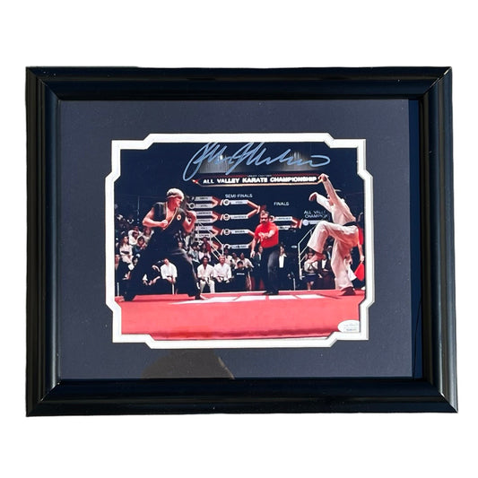 Ralph Macchio Signed Karate Kid Pose 2 Entertainment Framed 8x10 Photo (JSA)