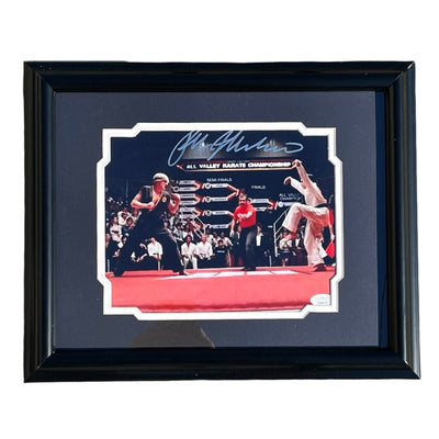 Ralph Macchio Signed Karate Kid Pose 2 Entertainment Framed 8x10 Photo (JSA)