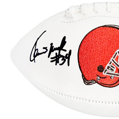 Kevin Mack Signed Cleveland Browns Official NFL Team Logo Football (JSA)