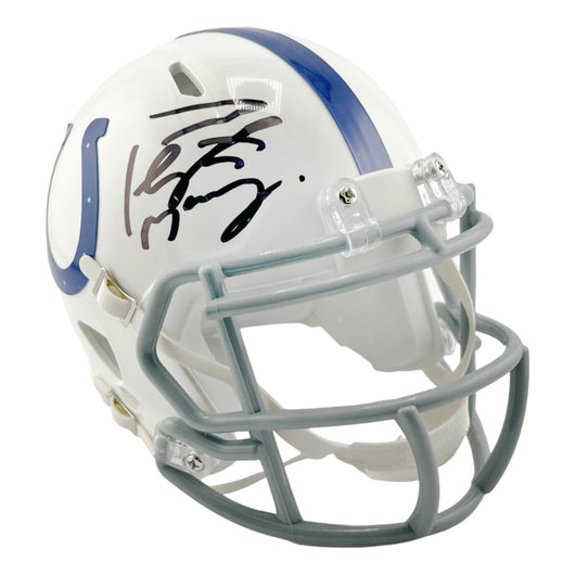 Peyton Manning Signed Indianapolis Colts Speed Mini Football Helmet (Fanatics)