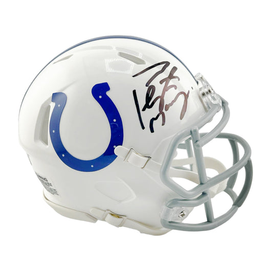 Peyton Manning Signed Indianapolis Colts Speed Mini Football Helmet (Fanatics)