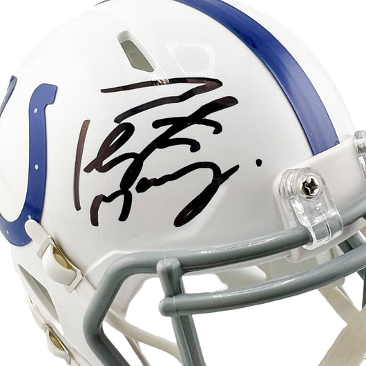 Peyton Manning Signed Indianapolis Colts Speed Mini Football Helmet (Fanatics)