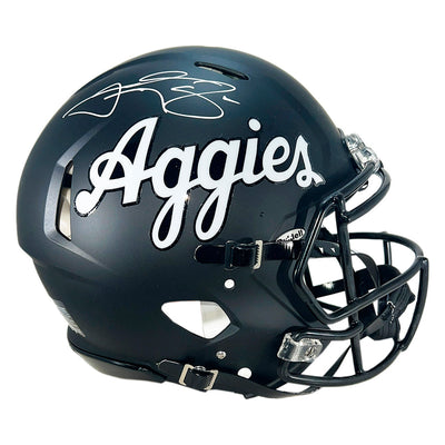 Johnny Manziel Signed Texas A&M Aggies Authentic Speed Full-Size Football Helmet (Beckett)