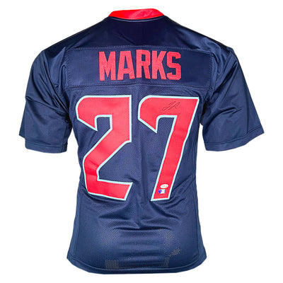 Woody Marks Signed Houston Color Rush Football Jersey (JSA)